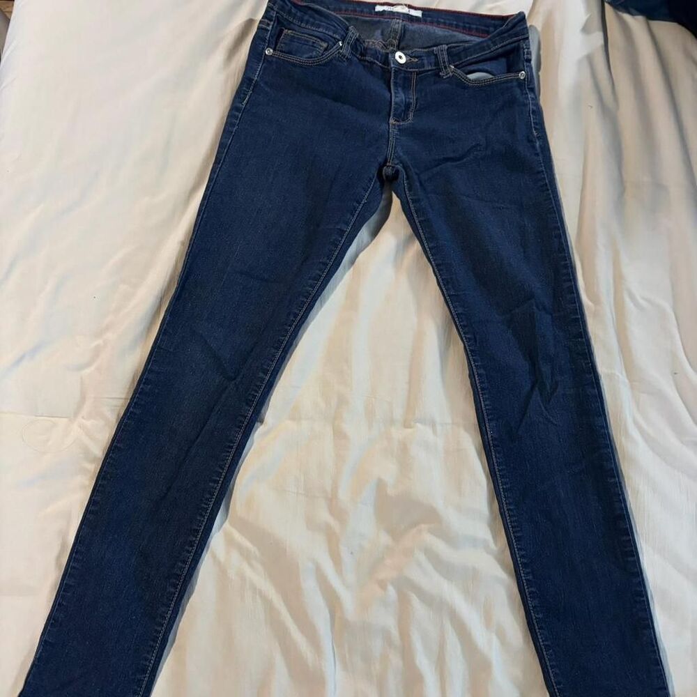 21 denim, Forever 21, dark wash skinny jeans size 27  with 32" inseam